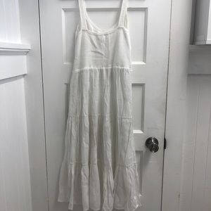 Forever 21 White Knit Midi Dress